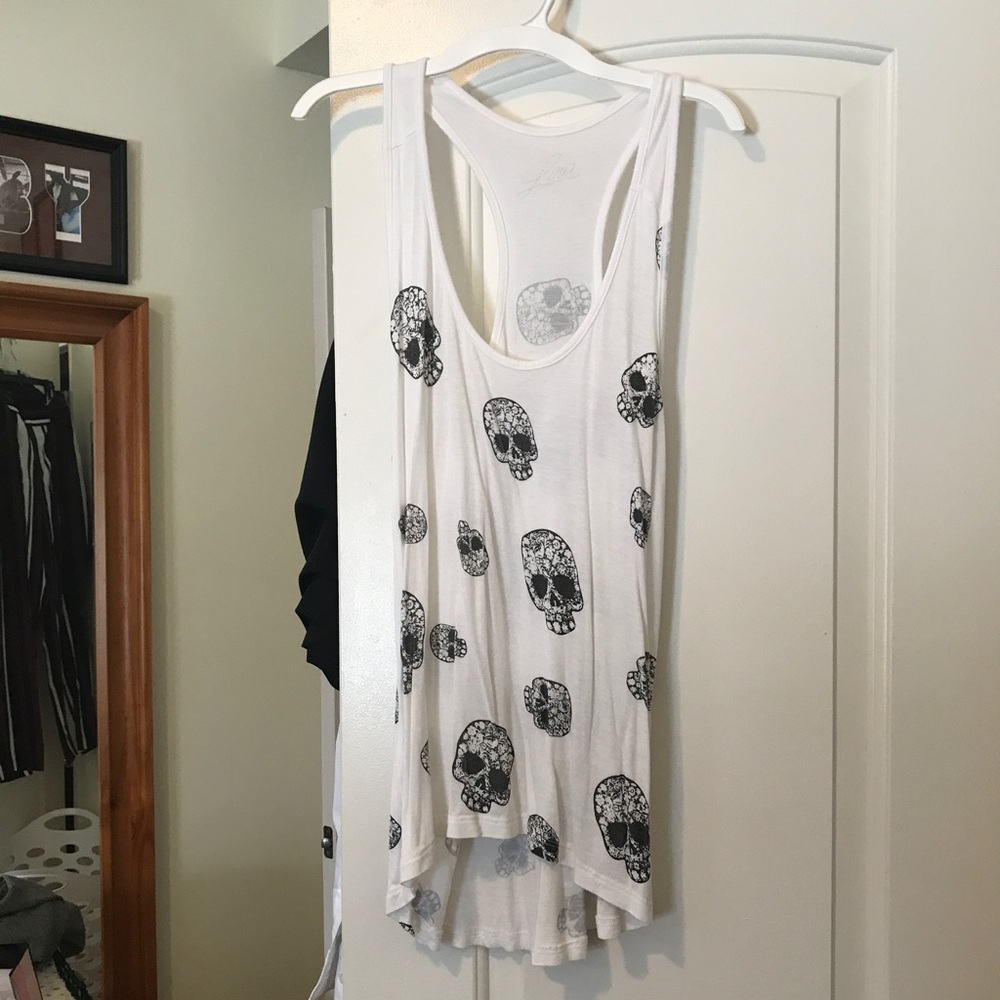 Skull racerback tank